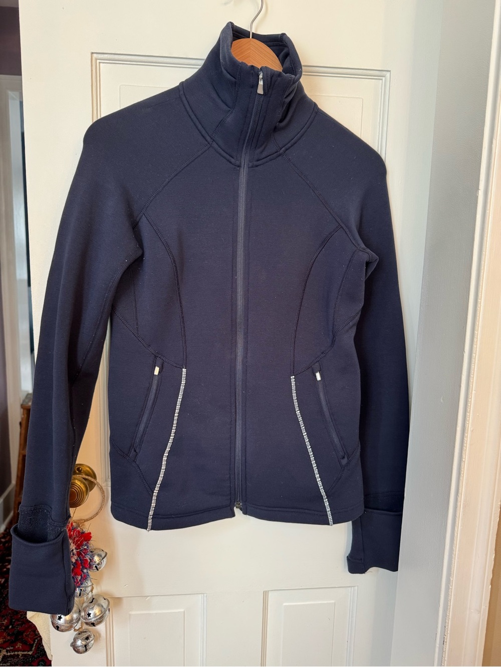 Athleta Navy Full-Zip Jacket
